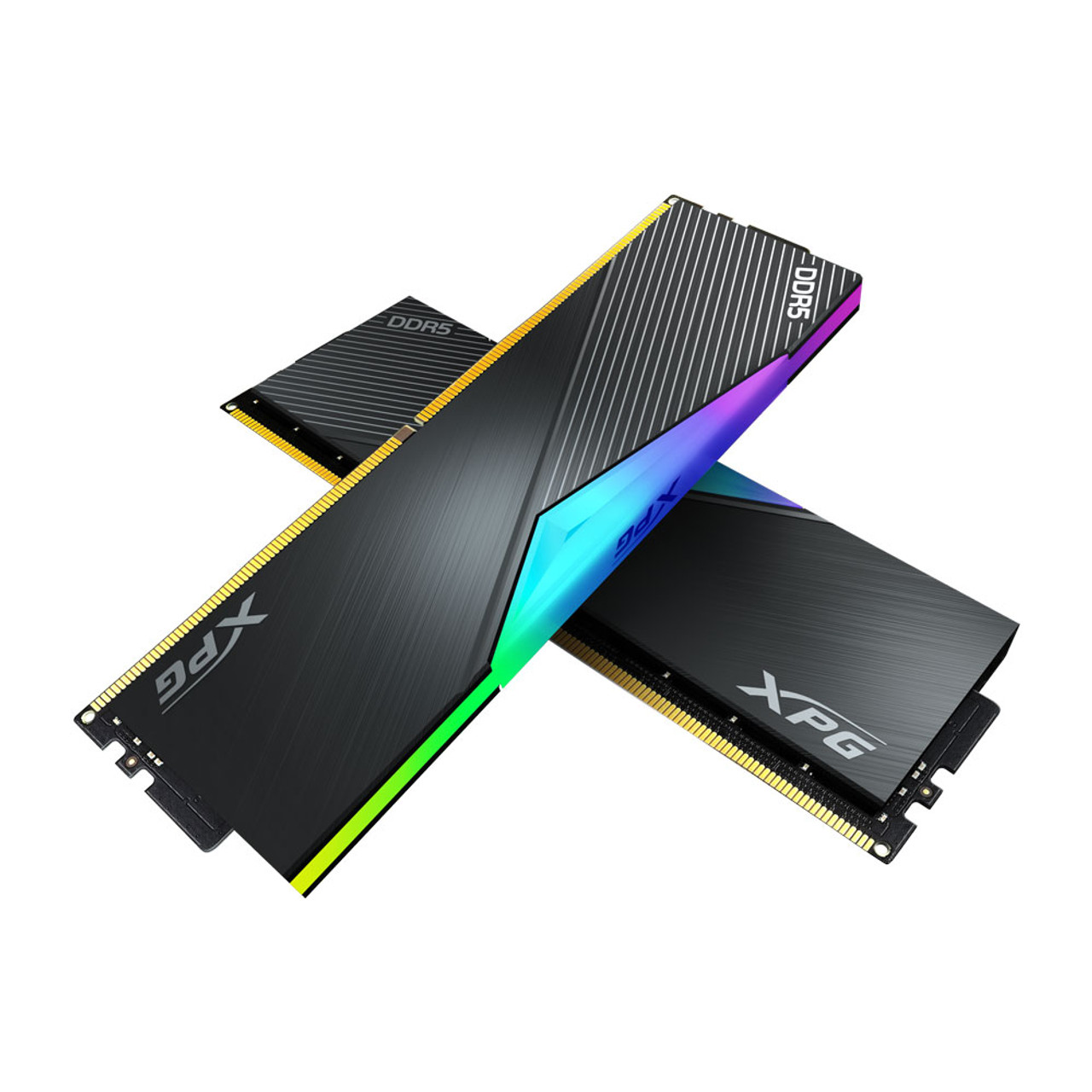 XPG LANCER RGB DDR5 Desktop Memory: 32GB (2x16GB) 5200 MHz CL38-38-38 Black  | RGB w/ Black Heatsink - 2PK | RAM Upgrade